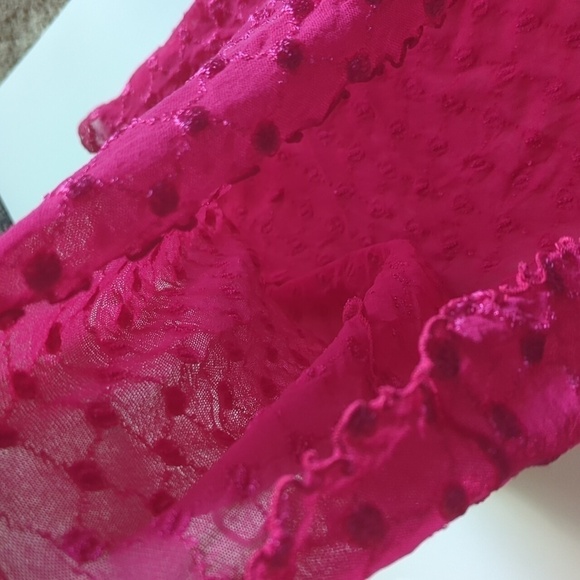 Adrianne Lingerie Mini Slip Dress Stretchy Pink Made In Canada Barbiecore - Picture 10 of 13